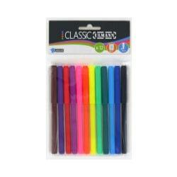 12 feutres encre lavable point large
