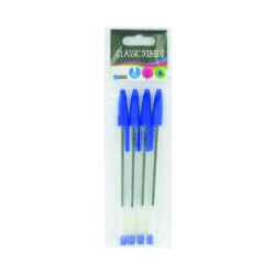 stylo bille bleu *4